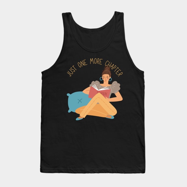 Just one more chapter romance novels young adult fiction I Love Books Tank Top by BoogieCreates
